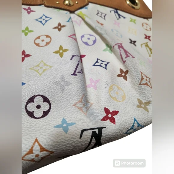 Authentic Louis Vuitton Multicolor white Ursula. - Picture 9 of 17